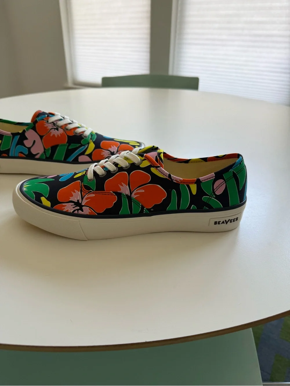 SeaVees Men's Floral Canvas Low-Top Sneakers -
